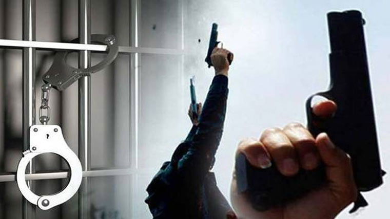 اسلحے کی نمائش کرنے  والے ملزم کو گرفتار کر لیا