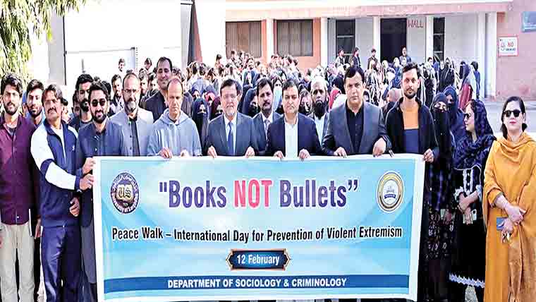 انتہا پسندی کے عالمی دن کے موقع پر آگاہی واک اور سیمینار 