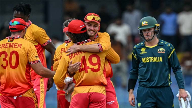  ورلڈ کپ کا بڑا اپ سیٹ ، آسٹریلیا کو زمبابوے کے ہاتھوں شکست