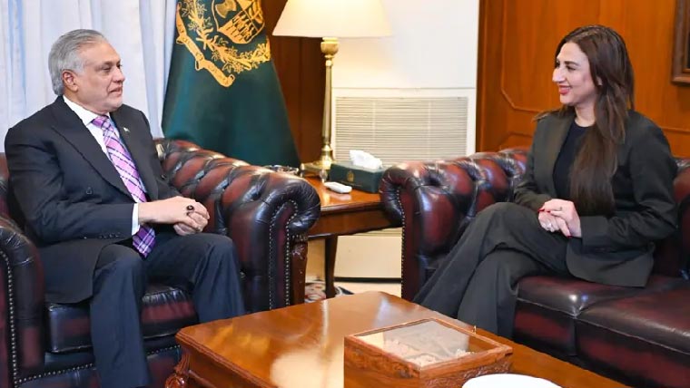  ڈار سے نیٹلی بیکر کی ملاقات، متنوع شعبوں میں تعاون پر زور 