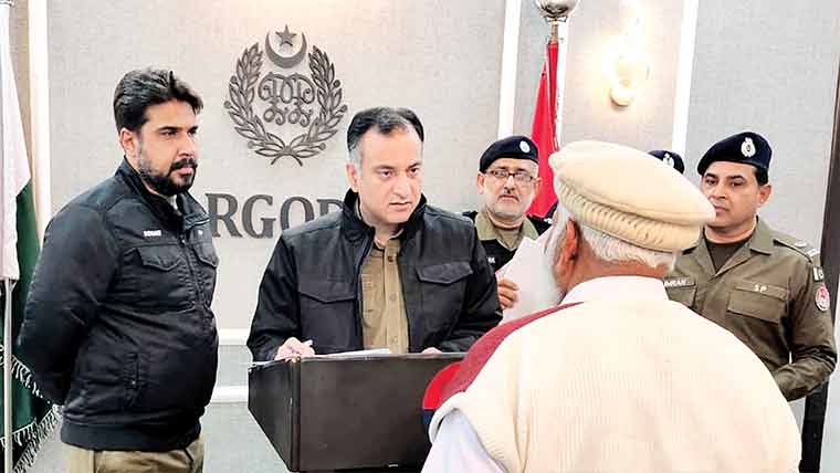 ڈی پی او آفس سرگودہا میں کھلی کچہری کا انعقاد 