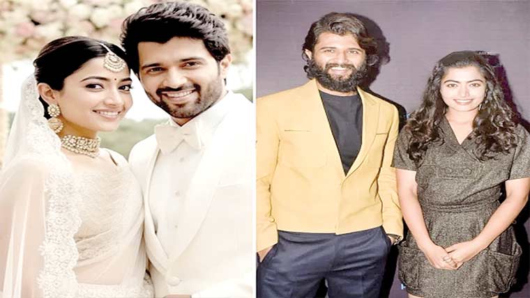  اداکارہ رشمیکا اور وجے کی  شادی کا دعوت نامہ وائرل