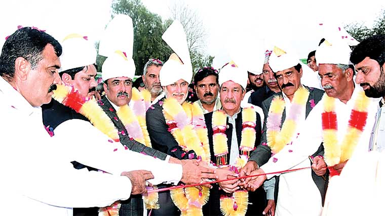 ڈھونیکے تا بیلہ نالہ پلکھو پل کا سنگ بنیاد رکھ دیا گیا