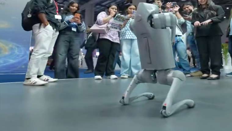 چینی روبوٹ کتا اپنی ایجاد قرار دینے پر  بھارتی یونیورسٹی اے آئی سمٹ سے باہر