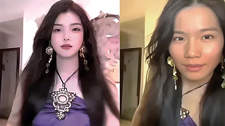 فلٹر کے بغیر چینی انفلوئنسر کی اصلیت ، لاکھوں فالوورز گئے