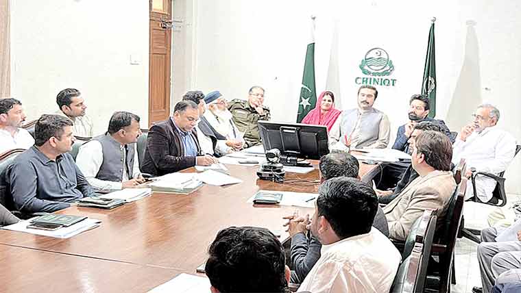 چنیوٹ:کوآرڈینیشن کمیٹی کا اجلاس، ترقیاتی کاموں پر زور