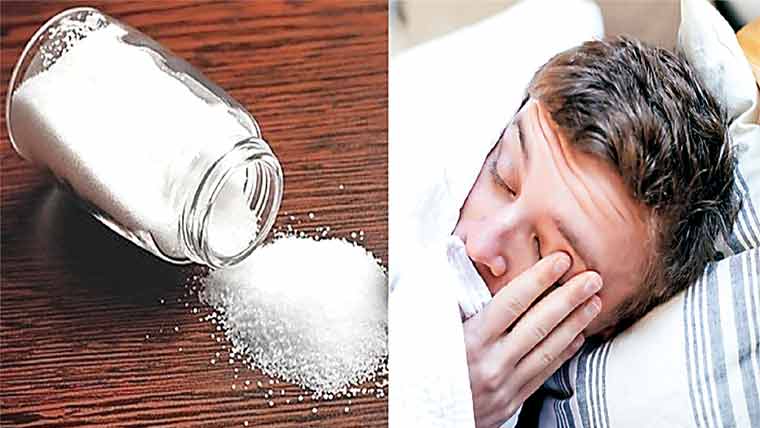  زیادہ نمک کے استعمال سے نیند بھی متاثر ہو سکتی ہے