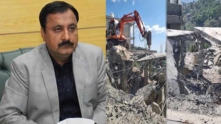 مری،کشمیر پوائنٹ پر غیر قانونی تعمیرات کیخلاف آپریشن جاری