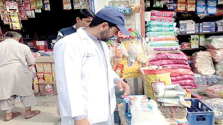 8.475کلوگرام کھانے کی اشیا زائد المیعاد ہونے پر ضائع