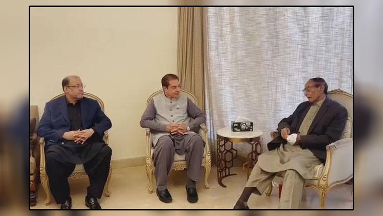  ق لیگ کے صدر چودھری شجاعت سے ریاض فتیانہ کی ملاقات 