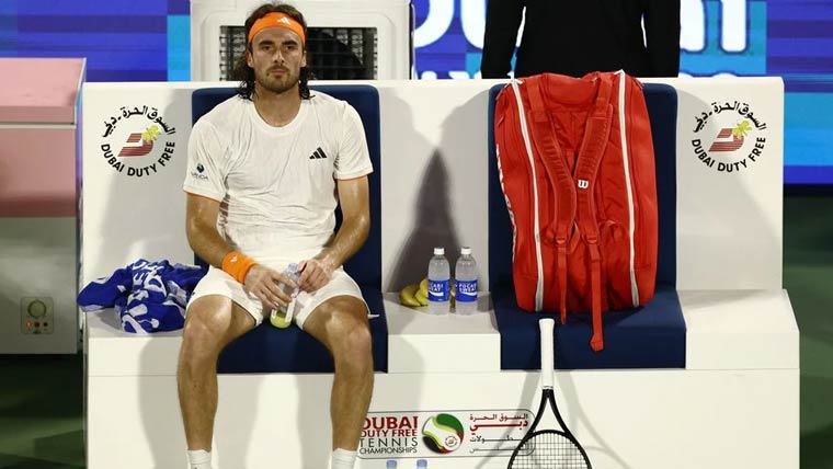 دبئی ٹینس ، سٹیفانوس پہلے  ہی راؤنڈ میں ہار کر باہر 