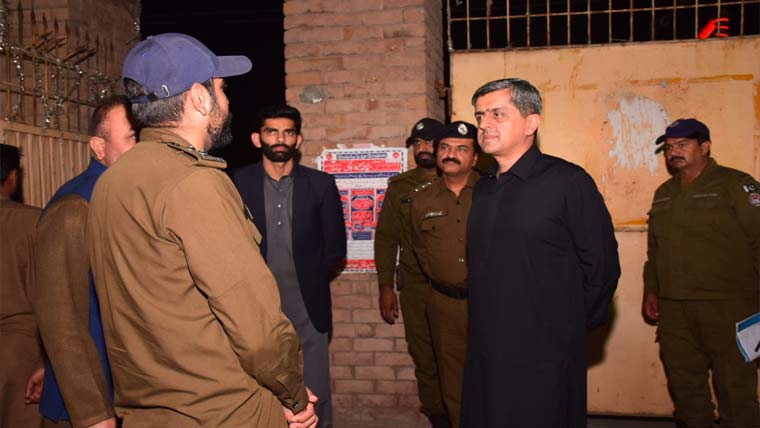 آرپی او کا مختلف علاقوں کا دورہ  سکیورٹی انتظامات کا جائزہ 
