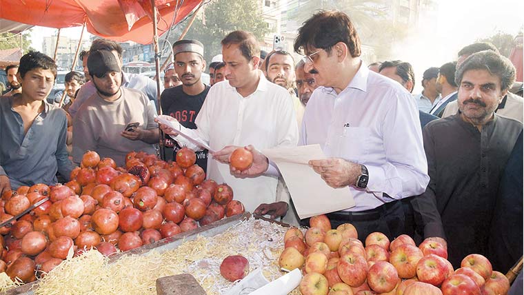 وزیراعلیٰ:ایمپریس مارکیٹ، برنس روڈ کادورہ، نرخوں کا معائنہ