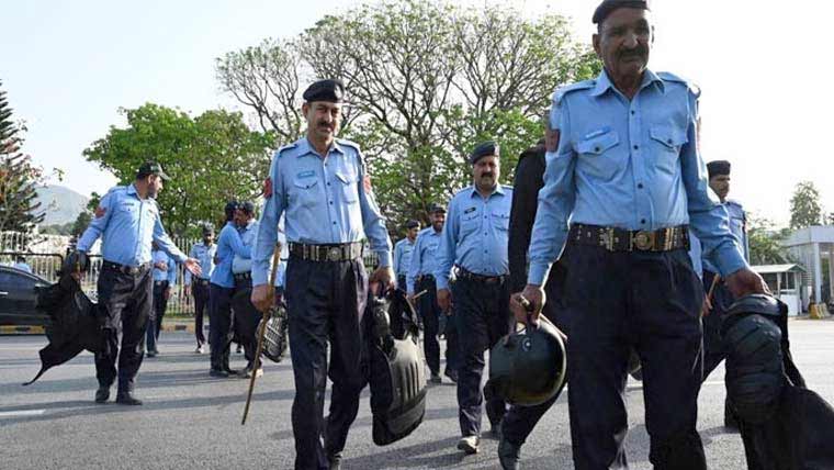  اسلام آبادمیں سکیورٹی ہا ئی الرٹ پولیس حکام کی چھٹیاں منسوخ 