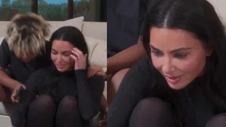 امتحان میں فیل ہونے پر کم  کارڈیشین رو پڑیں، ویڈیو وائرل