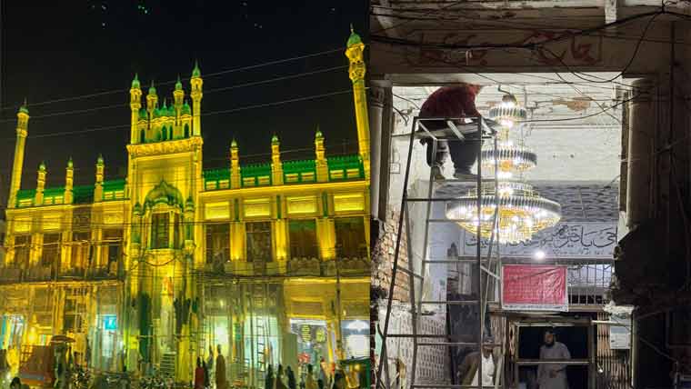 تاریخی مسجد بلاک 1 کی بحالی پر کمشنر کے اعزاز میں تقریب 