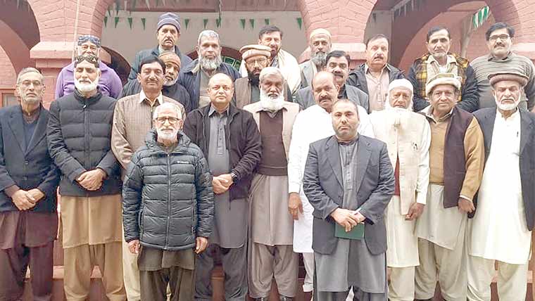 ڈویژنل سپرنٹنڈنٹ کی سربراہی  یونین عہدیداروں کاا جلاس