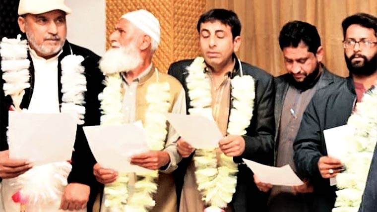 یونین آف جرنلسٹس دستور کے عہدیداران کی حلف برداری