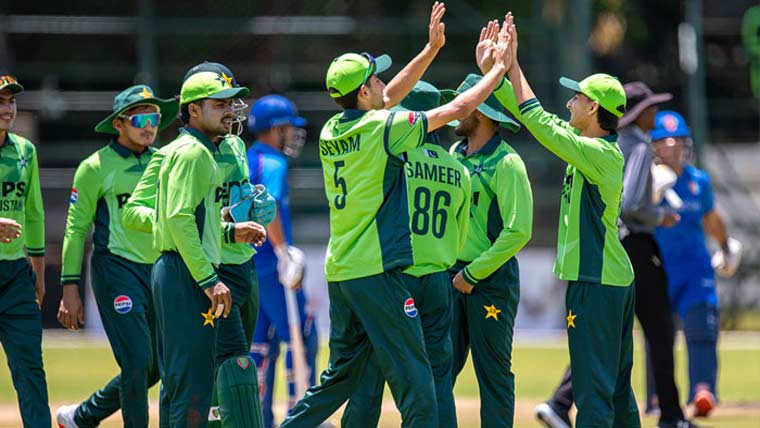  تین ملکی انڈر19سیریز ،پاکستان نے افغانستان کو شکست دیدی