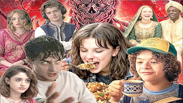 سٹرینجر تھنگز کا پاکستانی ورژن؟ کرداروں کی مشرقی لباس میں تصاویر وائرل 