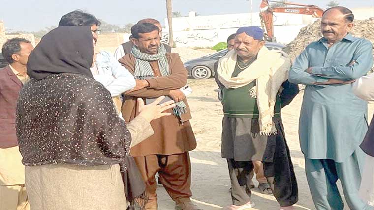 اے ڈی سی کا ڈسپوزل وارڈ کے تعمیراتی کاموں کا معائنہ