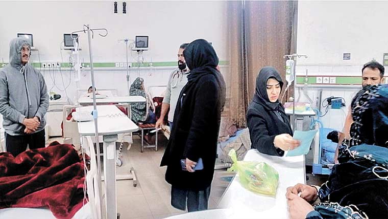  کمالیہ:اے سی اقراناصر کا تحصیل ہیڈ کوارٹر ہسپتال کا اچانک دورہ 