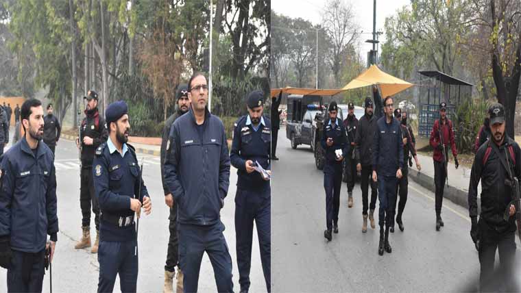  ایس ایس پی انویسٹی گیشن اسلام  آباد کا مختلف ڈیوٹی پوائنٹس کا دورہ 