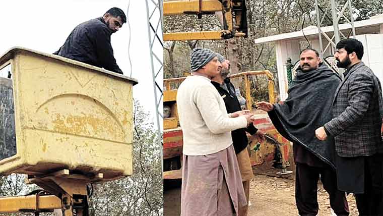 راہوالی کے بڑے قبرستان میں سٹریٹ  لائٹس نصب کروانے کا کام شروع