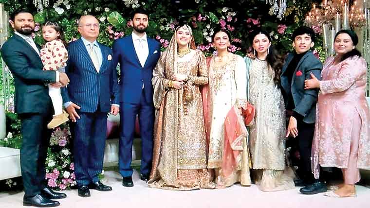 جسٹس (ر)منصور علی شاہ کے بیٹے  کی دعوت ولیمہ،اعلیٰ عدلیہ کے  ججزاوروکلا رہنماؤں کی شرکت