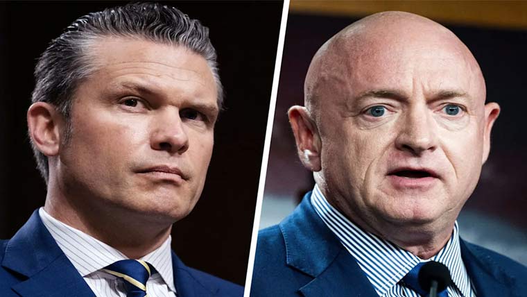 پینٹاگون کا سینیٹر مارک کیلی کو سرزنش کا خط ، فوجی رینک کم کرنیکا امکان 