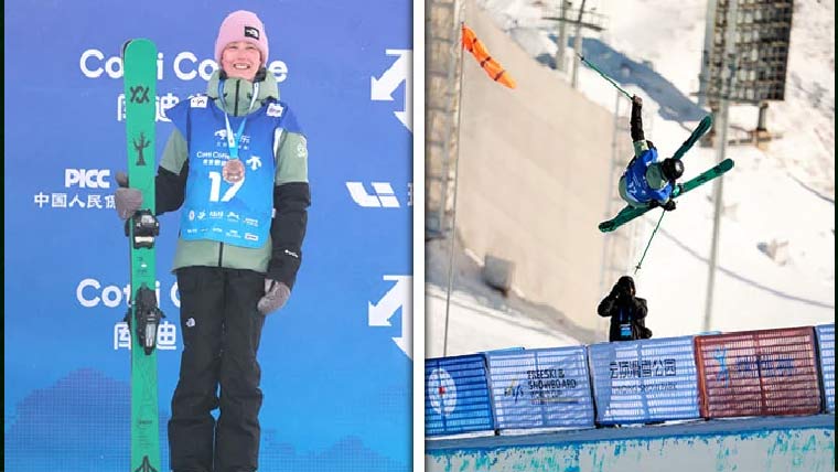 15 سالہ بچی کا فریسکی ہالف  پائپ ورلڈکپ میں ریکارڈ 