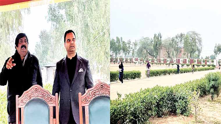 پیرافورس میں بھرتی کیلئے فزیکل ٹیسٹ  شروع ،ڈی سی کا انتظامات کا جائزہ 