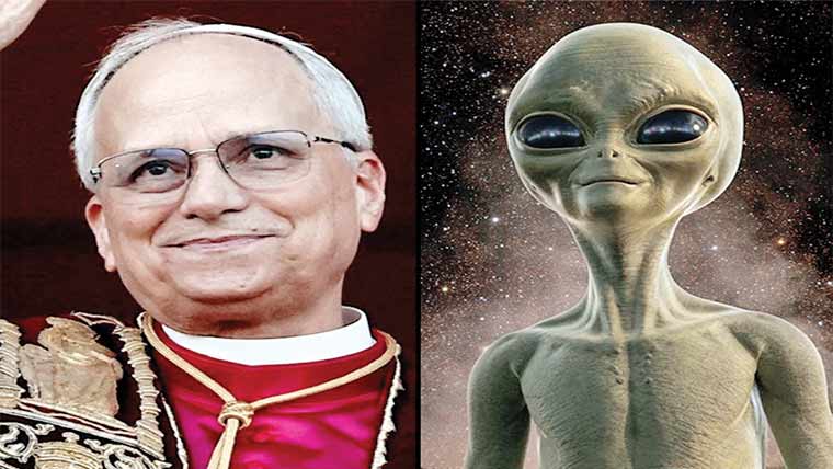 خلائی مخلوق سے رابطہ، پوپ کے خطاب بارے دلچسپ دعویٰ