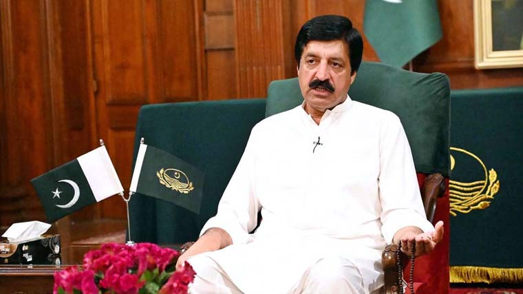 گورنر سلیم حید ر کی کھوکھر پیلس آمد مرحوم عرفان شفیع کے انتقال پر تعزیت 