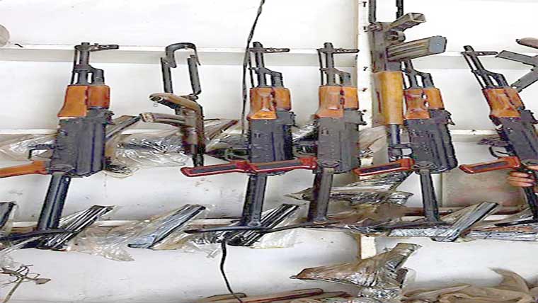 اسلحہ کی نمائش کرنیوالاپکڑا گیا