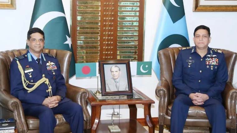 بنگلہ  دیشی  ایئرچیف  کا  دورہ  پاکستان  ،جے  ایف  لڑاکا   طیاروں  کی  خریداری  میں  دلچسپی ،طویل  مدتی  دفاعی  تعلقات  کا  عزم