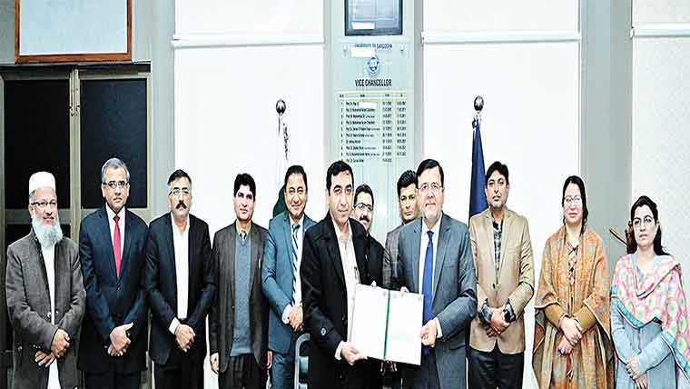  یونیورسٹی آف سرگودھا اور  ایرن کی انٹرنیشنل یونیورسٹی  چاہ بہار میں تعاون کا معاہدہ