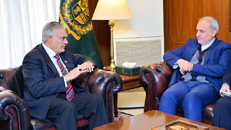  اسحاق ڈار سے ایرانی سفیرکی ملاقات ،میانمار کے وزیر خارجہ سے ٹیلی فون پر رابطہ 