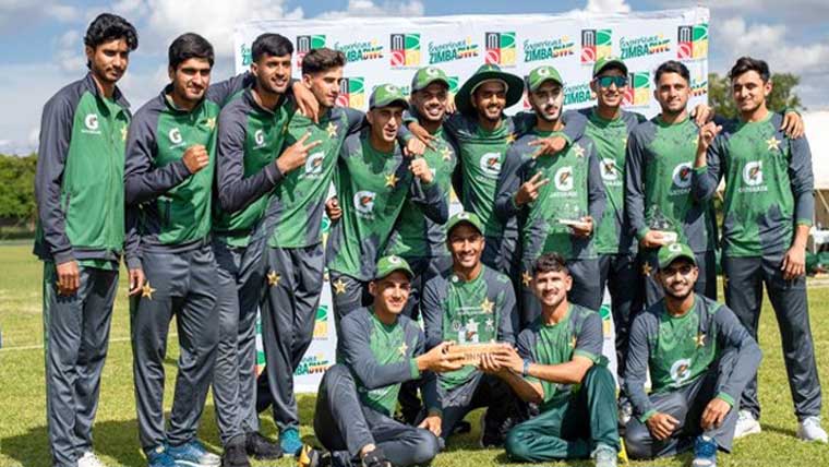 پاکستان نے زمبابوے کو ہرا کرسہ ملکی انڈر 19 سیریز جیت لی