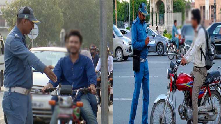 ہیلمیٹ نہ پہننے ،کاغذات نہ ہونے پرہزاروں موٹر سائیکلیں ضبط