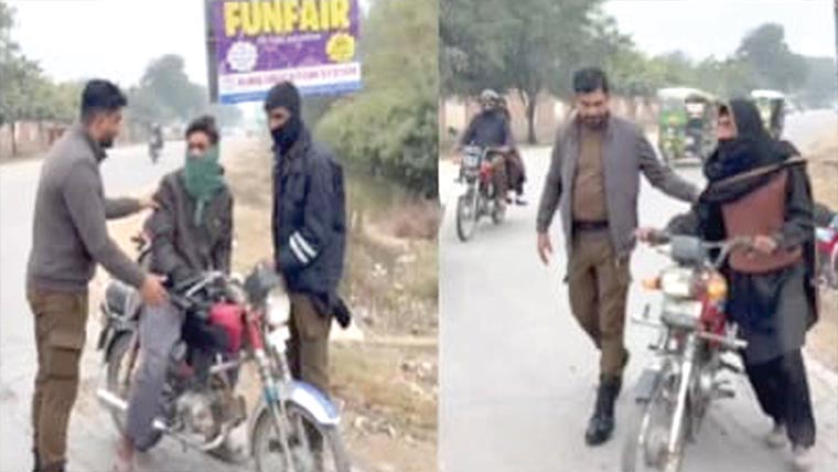  ٹریفک قوانین کی خلاف ورزی ، شہریوں کو مشکلات کا سامنا