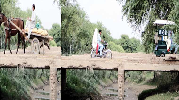  مائینرز پر 50سال قبل بنائی پلی خستہ حال،حادثے کا خطرہ