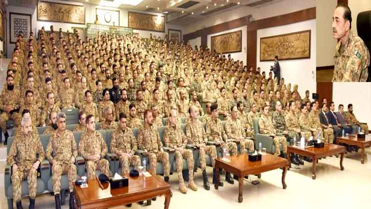 قومی سلامتی کو درپیش کسی بھی خطرے کیخلاف زیرو ٹالرنس پالیسی ہمہ جہت چیلنجز کا مقابلہ کیا جائیگا : فوج داخلی استحکام کیلئے پرعزم : فیلڈ مارشل 