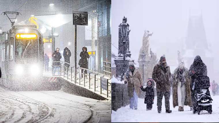  برفانی طوفان ،برطانیہ میں 100میل رفتارسے ہوائیں ، جرمنی میں ٹرین سروس معطل 