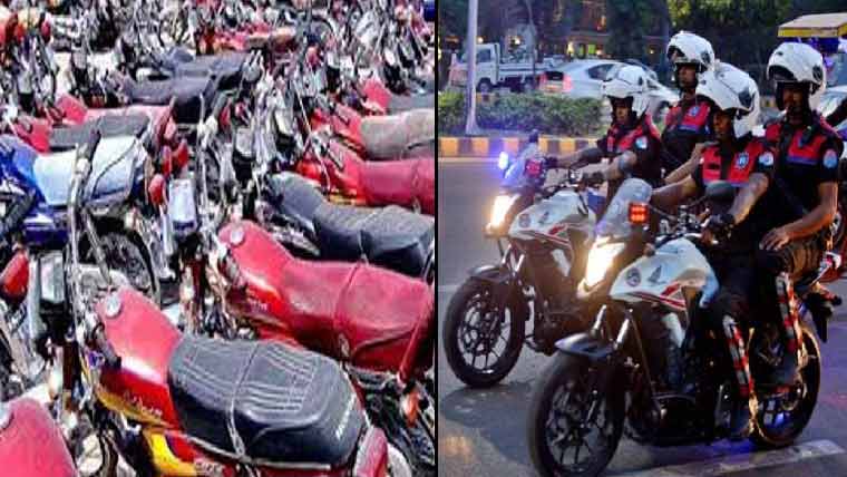 ڈولفن سکواڈ:40چوری  شدہ موٹرسائیکلیں برآمد