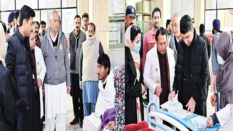  ڈپٹی کمشنر کاتحصیل ہیڈ کوارٹرز ہسپتال تاندلیانوالہ کا دورہ