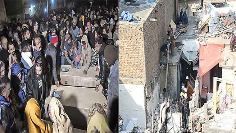 اسلام آباد :شادی والے گھر گیس لیکیج دھماکا،دولہا،دلہن سمیت8افراد جاں بحق،12زخمی