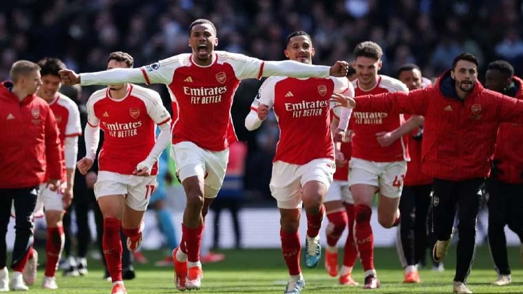 انگلش لیگ ،آرسنل کی ٹیم سرفہرست