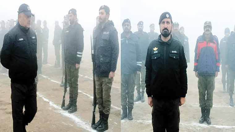 ڈسٹرکٹ پولیس لائن سرگودھا میں ہفتہ وار جنرل پریڈ کا انعقاد 