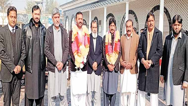  ڈسٹرکٹ بار خوشاب کے  نو منتخب عہدیداران کو مبارکباد 